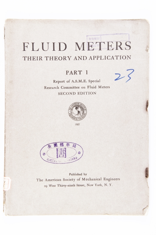 FLUID METERS THEIR THEORY AND APPLICATION,Total 89 pictures