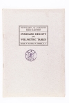 STANDARD DENSITY AND VOLUMETRIC TABLES