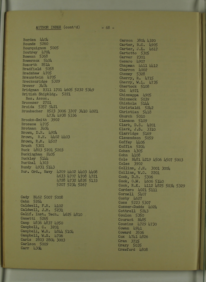 Bibliography and Index on Dynamic Pressure Measurement