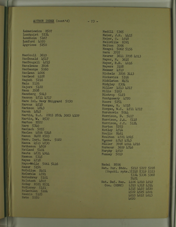 Bibliography and Index on Dynamic Pressure Measurement