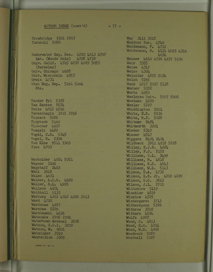 Bibliography and Index on Dynamic Pressure Measurement