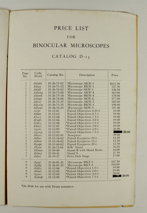 BINOCULAR MICROSCOPES GREENOUGH TYPE