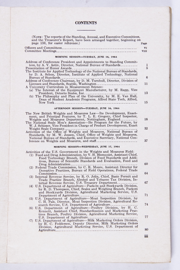 49th NATIONAL CONFERENCE ON WEIGHTS AND MEASURES 1964